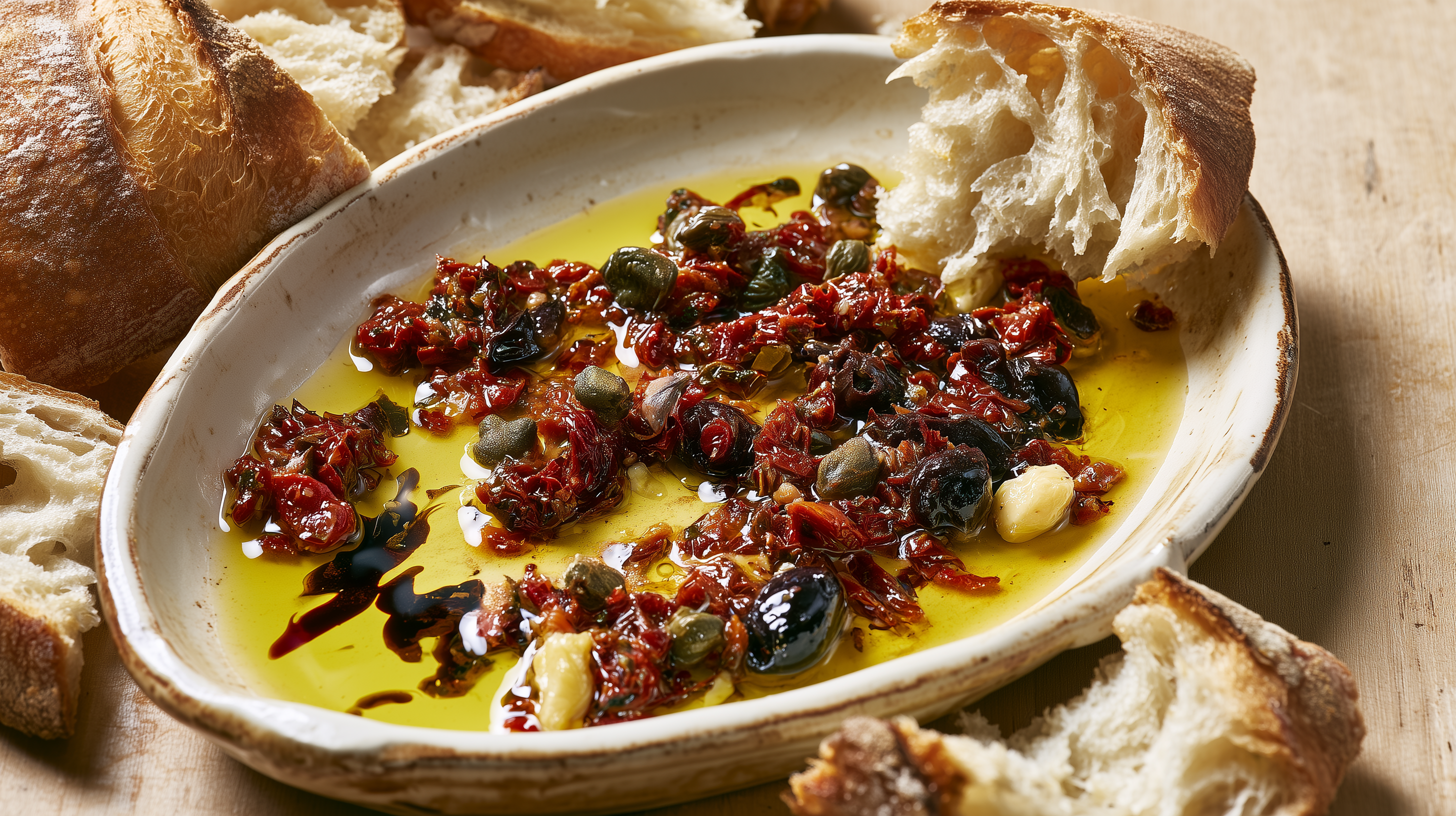 Loaded Bread Dipping Oil
