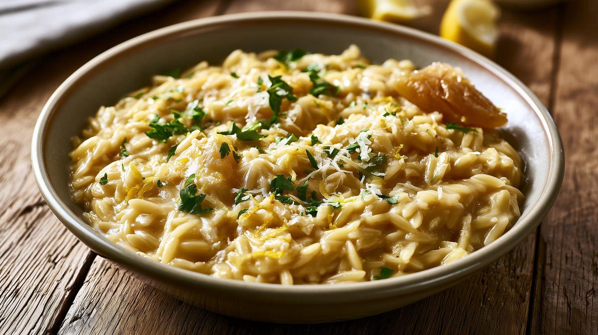 Creamy Lemon Orzo